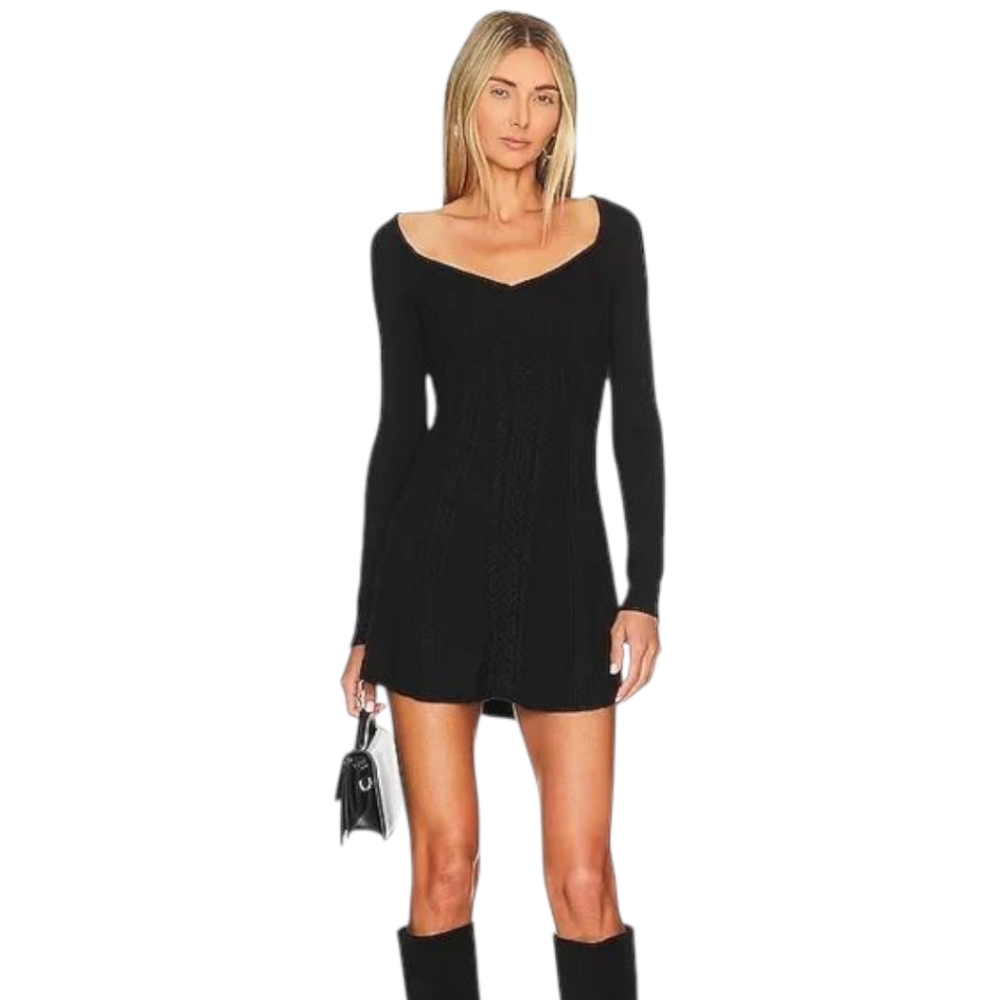 Free People Small World Sweater Mini Dress